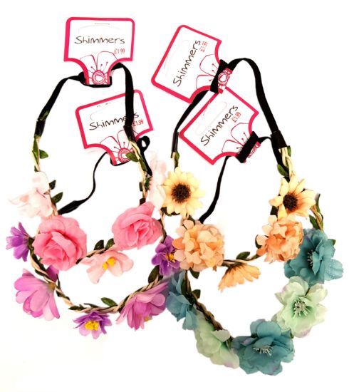 Picture of Shimmers -Floral Row Headband