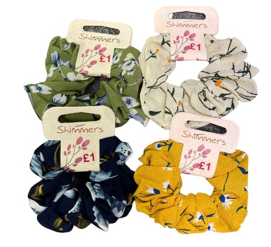 Picture of Shimmers - Floral Scrunchies