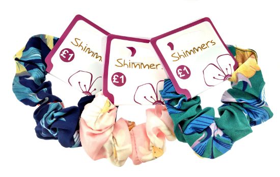 Picture of Shimmers - Floral Scrunchies
