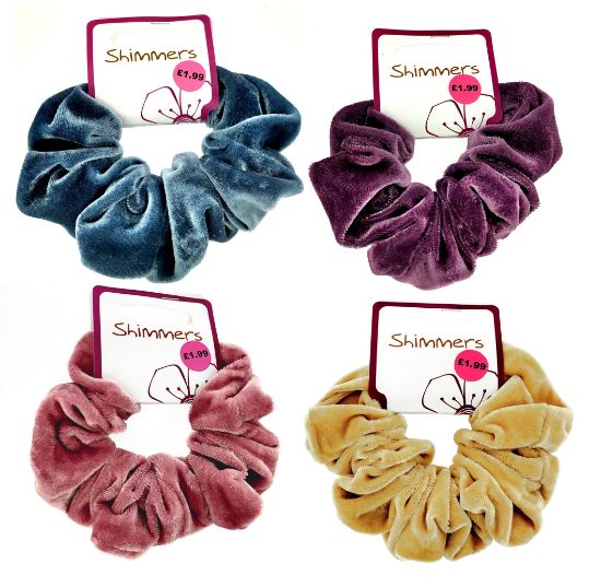Picture of Shimmers - Large Velvet Scrunchies