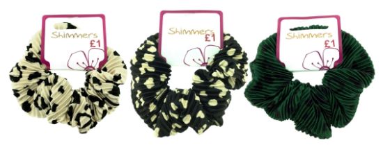 Picture of Shimmers - Dotty Velvet Scrunchies