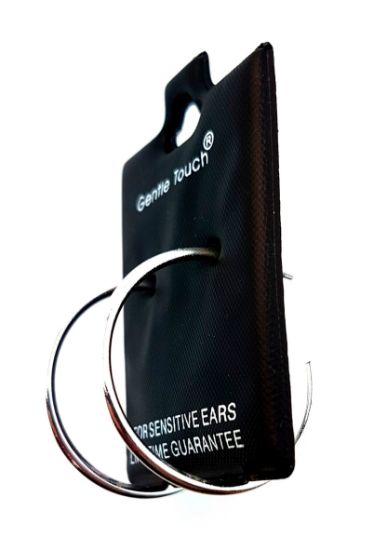 Picture of 108 Gentle Touch - Silv Large Hoop