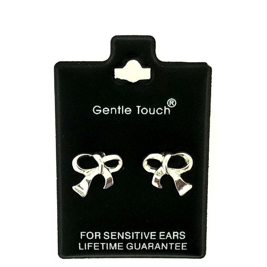 Picture of 055 Gentle Touch - Bow Stud Silver