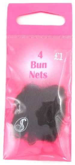 Picture of Serenade - 4 Dark Brown Bun Nets