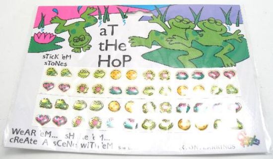 Picture of Believe - Frog Stick-On Earrings