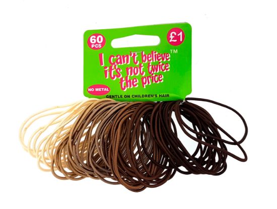 Picture of ICB - 60 Thin Brown/Blonde Elastics