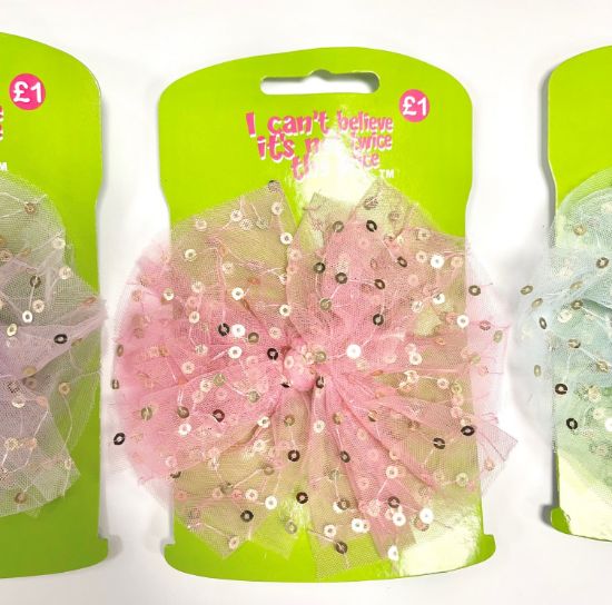 Picture of ICB -Pastel Sequin Bow Slides