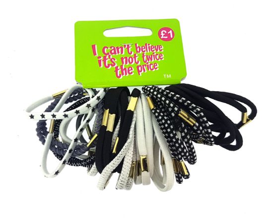Picture of ICB - Black & White Mix Elastics