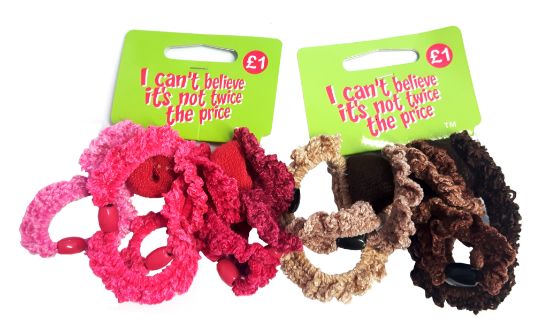 Picture of ICB - 5 Elastics Scrunchies & 2 Ponio Set