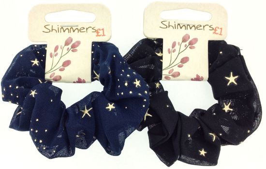 Picture of Shimmers - Night Stars Scrunchies