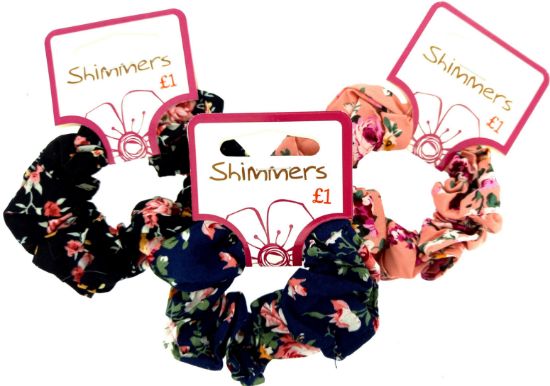 Picture of Shimmers - Floral Scrunchies