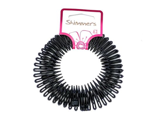Picture of Shimmers - Black Zig Zag Hair Bands