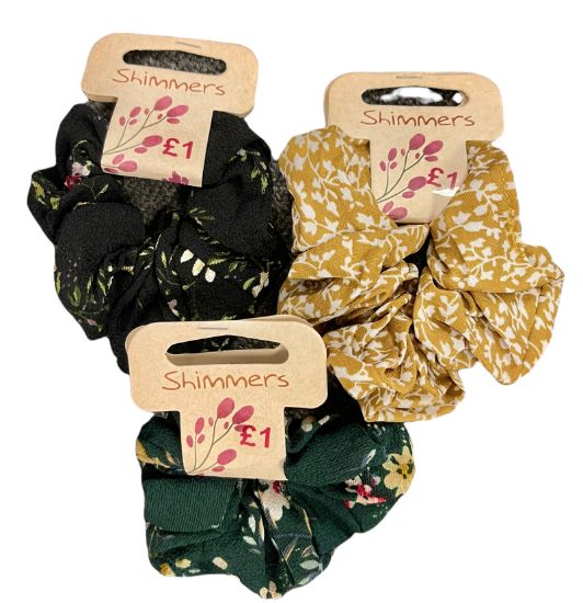 Picture of Shimmers - Floral Scrunchies