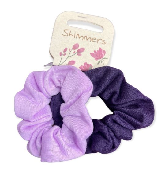 Picture of Shimmers - Purple Mix Scrunchies