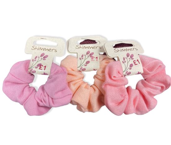 Picture of Shimmers - Soft Pink & Peach Scrunchies