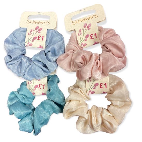 Picture of Shimmers - Pastel Sheen Scrunchies