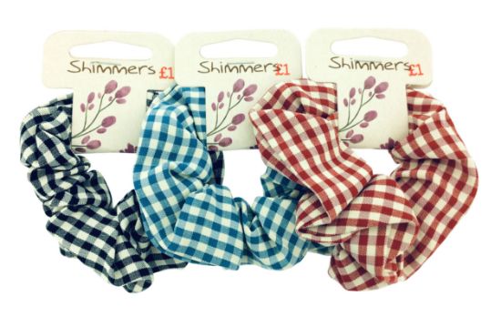 Picture of Shimmers - Gingham Scrunchies