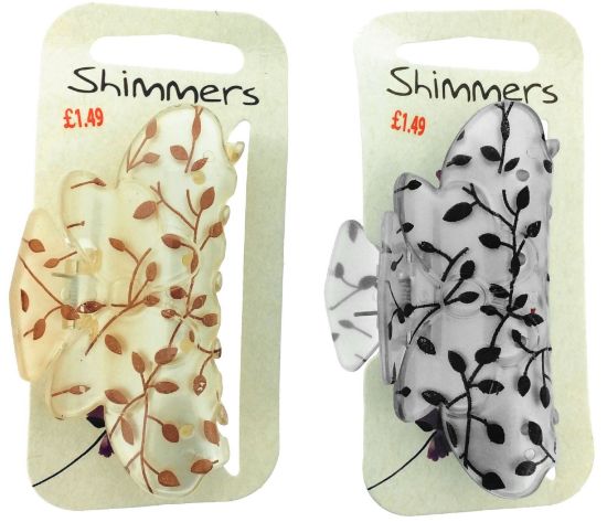 Picture of Shimmers - Leaf Print Claw