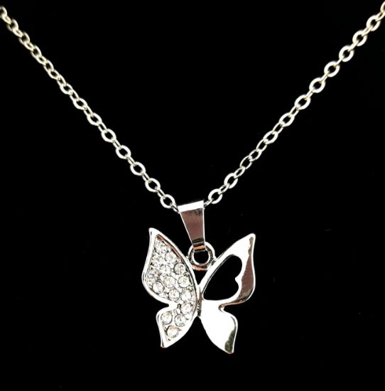 Picture of Diamante Butterfly Necklace