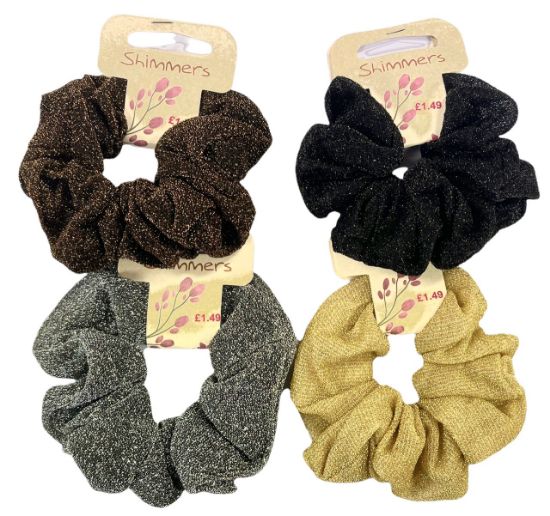 Picture of Shimmers - Velvet Pearl Scrunchies