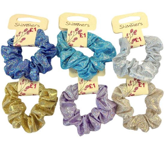 Picture of Shimmers - Black Velvet Scrunchies