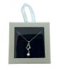 Picture of Diamante Bow with Pearl Necklace