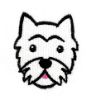 Picture of E&A - White Terrier Facecloth