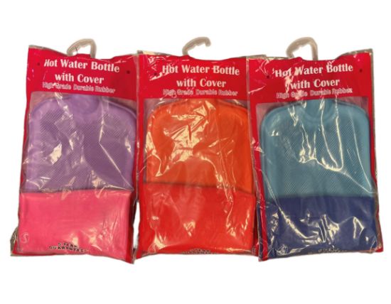 Picture of Single Rib Hot Water Bottle + FREE COVER